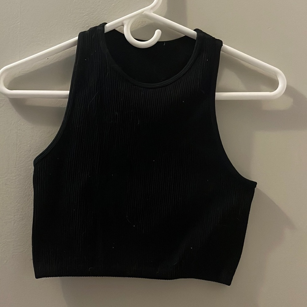 Black crop top